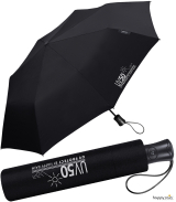 Happy Rain UV-Protect UV50 Taschenschirm mit Auf-Automatik - black