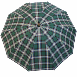 grün-wei, Herren Schirm € Manufaktur Doppler Regenschirm Karo 229,00 - Kastanie