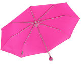 iX-brella Mini Ultra Light - Damen Taschenschirm mit großem Dach - extra leicht - neon pink