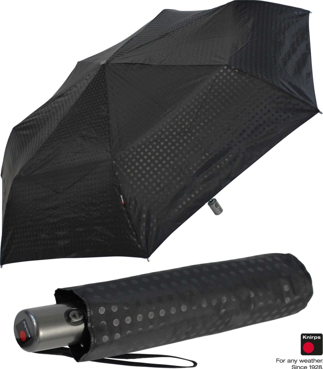 Knirps Regenschirm leicht - mit klein - mat Slim Duomatic Auf-Zu Automatik und spot