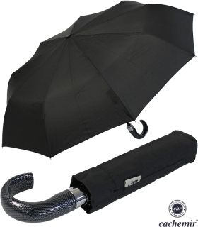 Cachemir Regenschirm Taschenschirm Automatik Rundhakengriff Carbon Op,  22,99 €